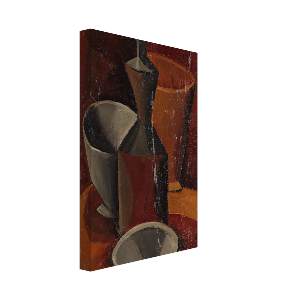 Pitcher and Bowls - 1908 Canvas | Pablo Picasso Canvas | Pablo Picasso Shop