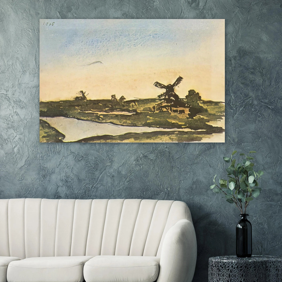 Dutch landscape with windmills Poster | Pablo Picasso Poster | Pablo Picasso Shop