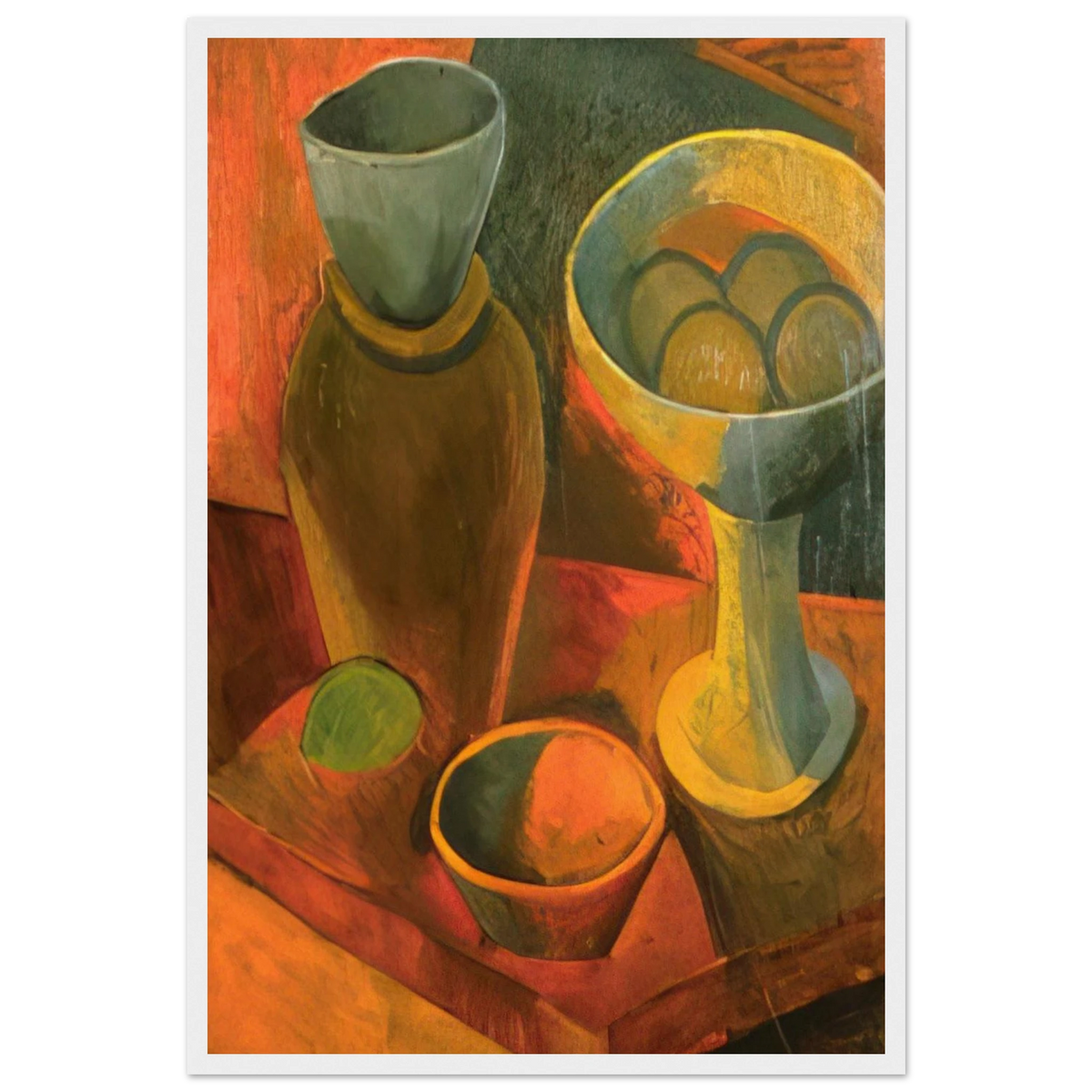 Jug and fruit dish Framed Poster | Pablo Picasso Framed Prints Wall Art | Pablo Picasso Shop