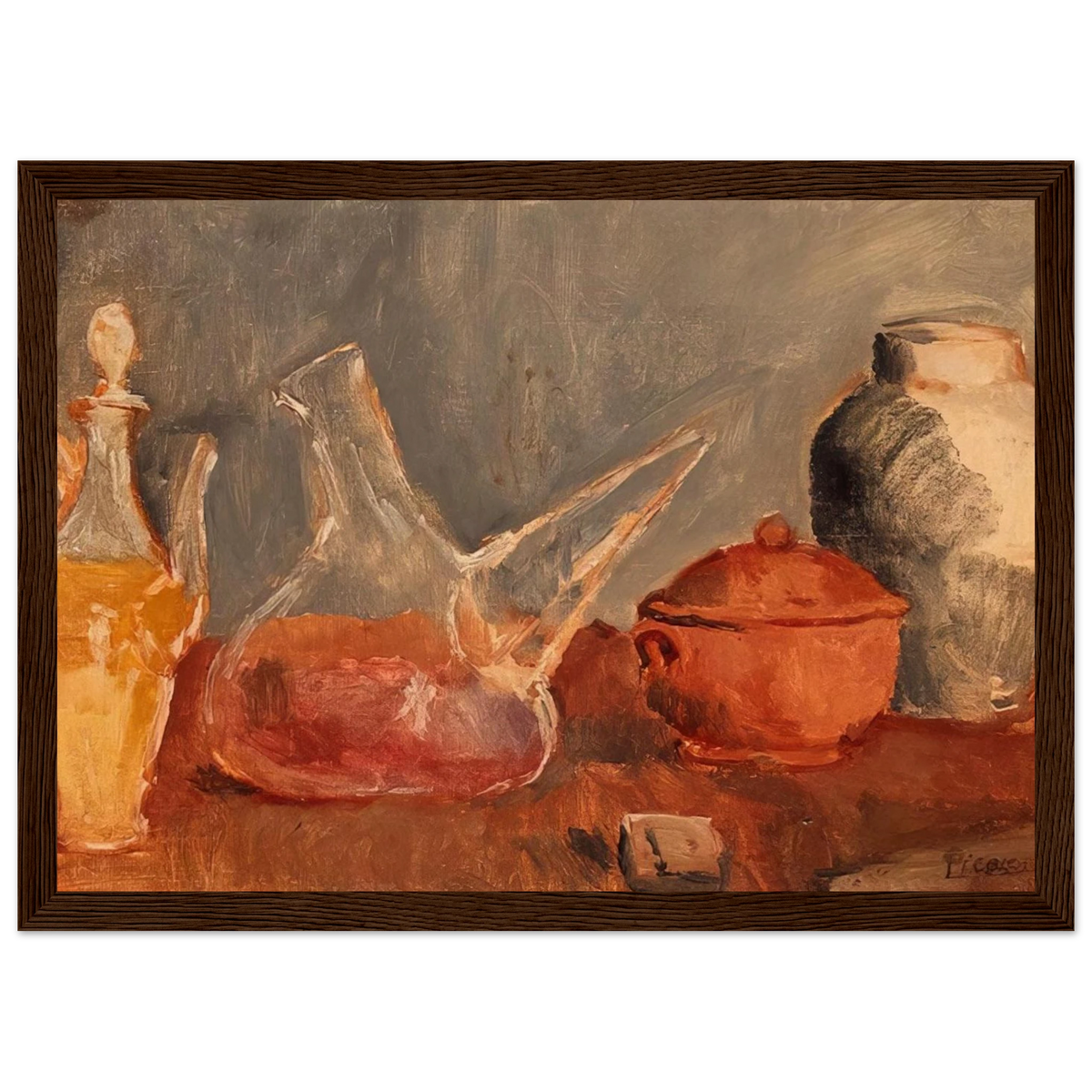 Still life with vases Framed Poster | Pablo Picasso Framed Prints Wall Art | Pablo Picasso Shop