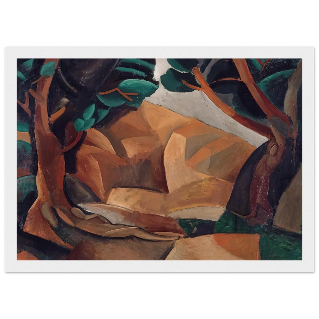Paysage aux deux figures - 1908  France Framed Poster | Pablo Picasso Framed Prints Wall Art | Pablo Picasso Shop