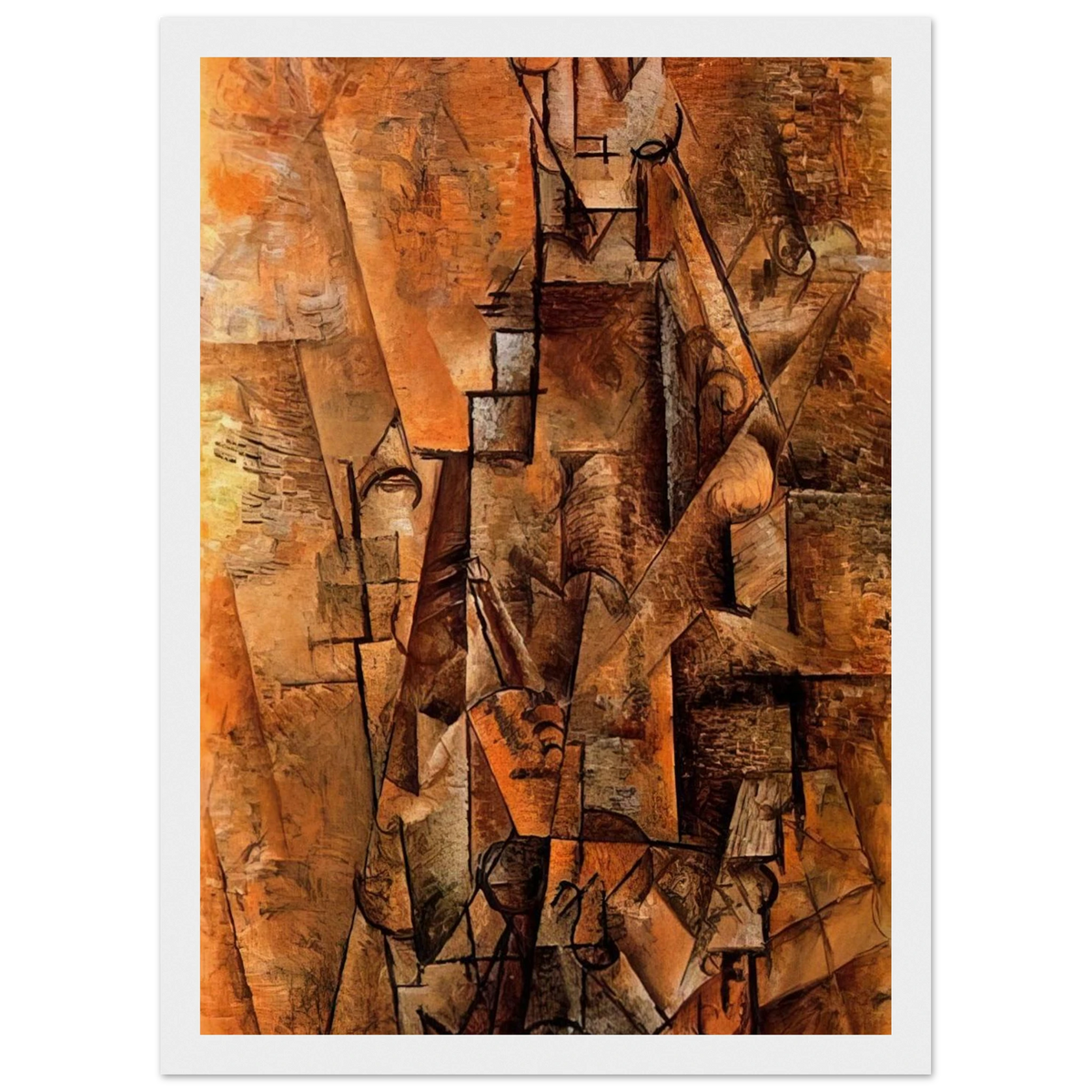Clarinetist - 1911 Framed Poster | Pablo Picasso Framed Prints Wall Art | Pablo Picasso Shop