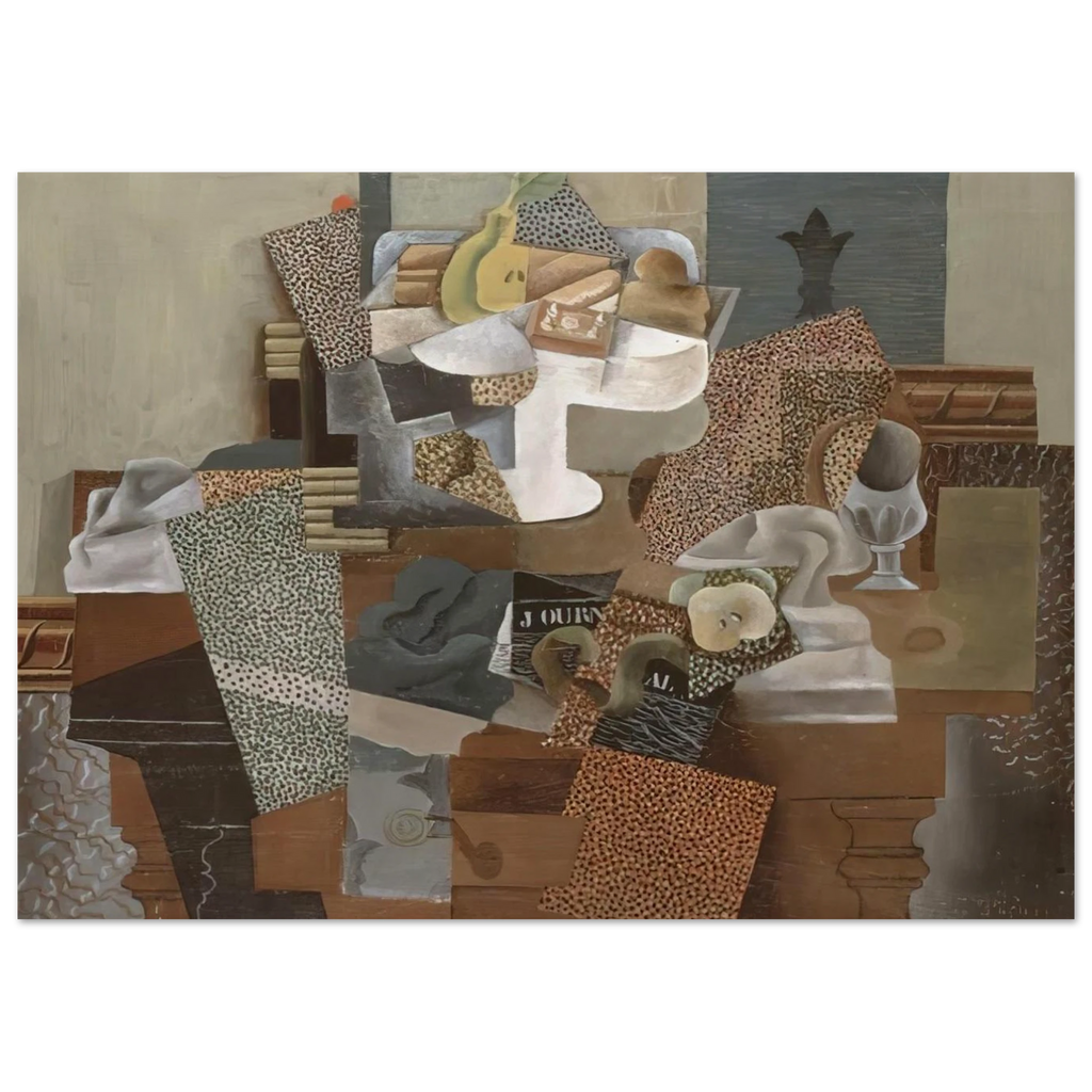 Still Life with Compote and Glass - 1914 Poster | Pablo Picasso Poster | Pablo Picasso Shop