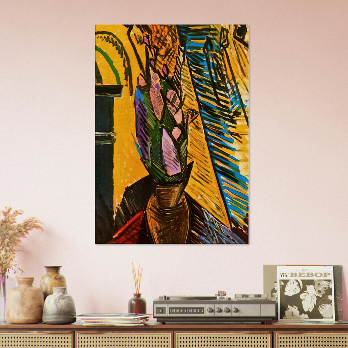 Flowers on the table Canvas | Pablo Picasso Canvas | Pablo Picasso Shop