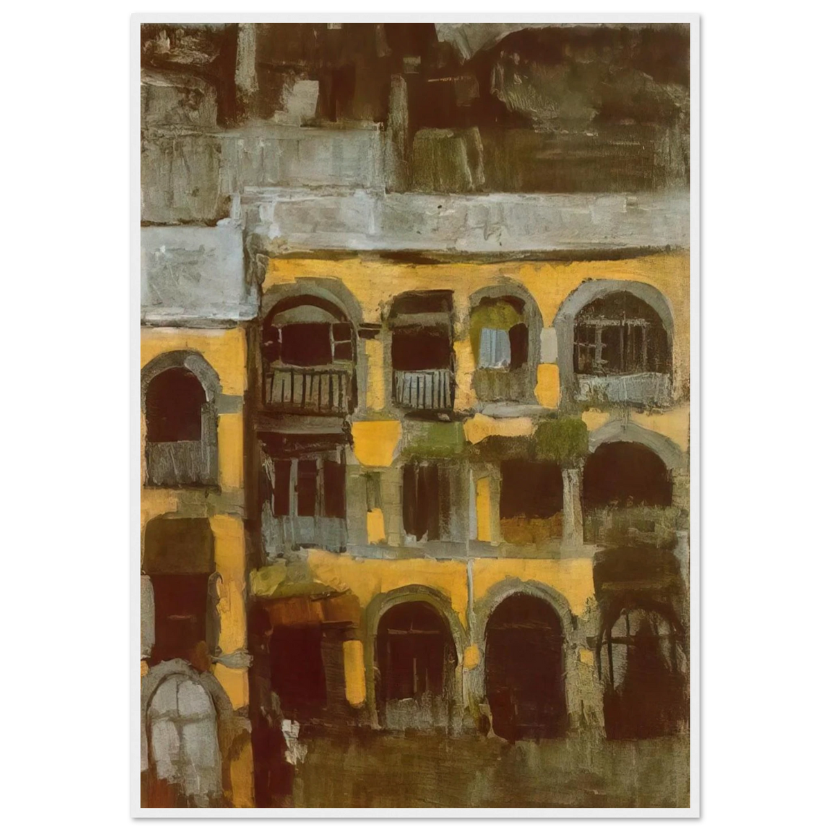 A blue house Framed Poster | Pablo Picasso Framed Prints Wall Art | Pablo Picasso Shop