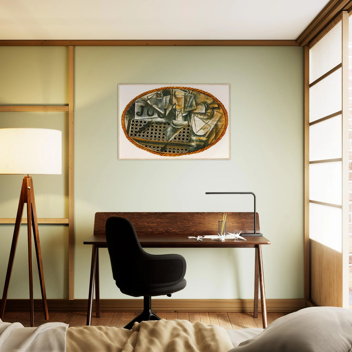 Still Life with Caned Chair Framed Poster | Pablo Picasso Framed Prints Wall Art | Pablo Picasso Shop