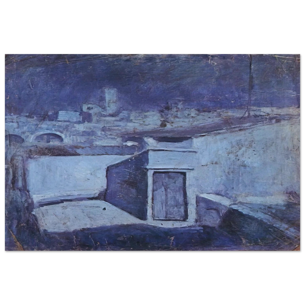 The roofs of Barcelona in the moonlight Poster | Pablo Picasso Poster | Pablo Picasso Shop