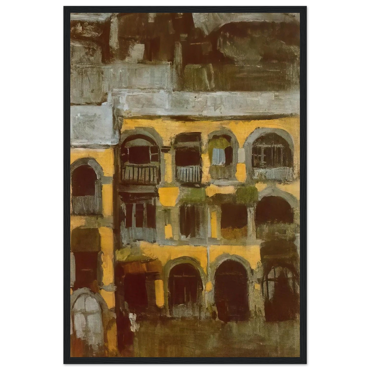 A blue house Framed Poster | Pablo Picasso Framed Prints Wall Art | Pablo Picasso Shop
