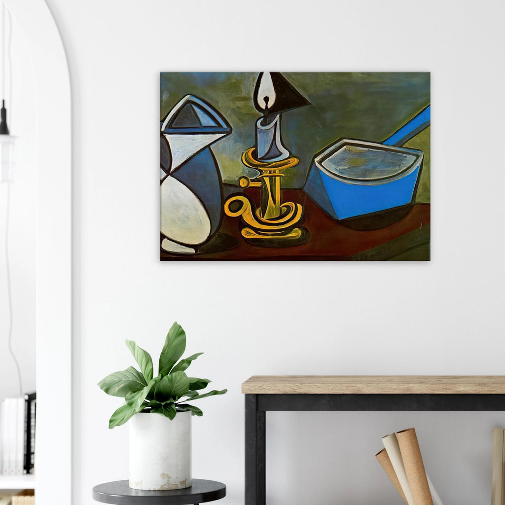Jug, candle and enamel pan - 1945 Canvas | Pablo Picasso Canvas | Pablo Picasso Shop