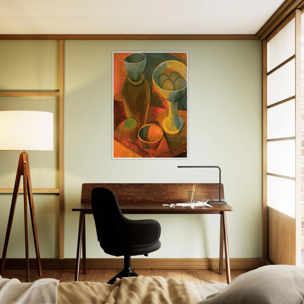 Jug and fruit dish Framed Poster | Pablo Picasso Framed Prints Wall Art | Pablo Picasso Shop