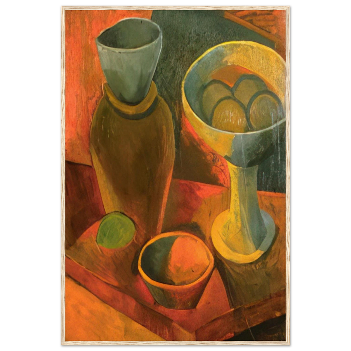 Jug and fruit dish Framed Poster | Pablo Picasso Framed Prints Wall Art | Pablo Picasso Shop