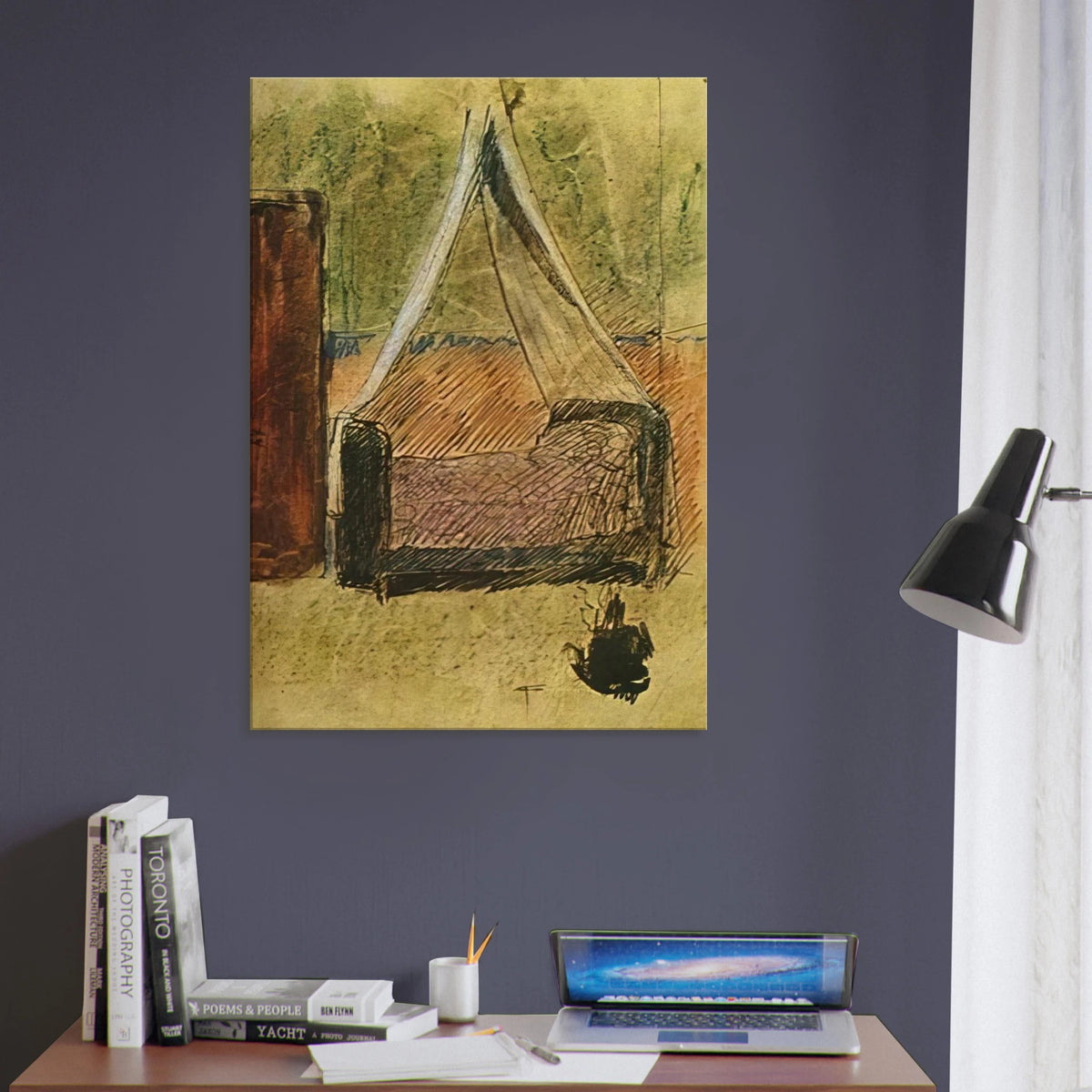 Bed with mosquito nets Canvas | Pablo Picasso Canvas | Pablo Picasso Shop