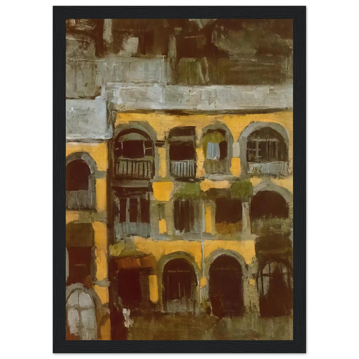 A blue house Framed Poster | Pablo Picasso Framed Prints Wall Art | Pablo Picasso Shop