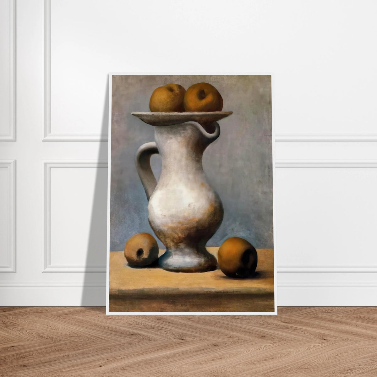 Still life with pitcher and apples Framed Poster | Pablo Picasso Framed Prints Wall Art | Pablo Picasso Shop