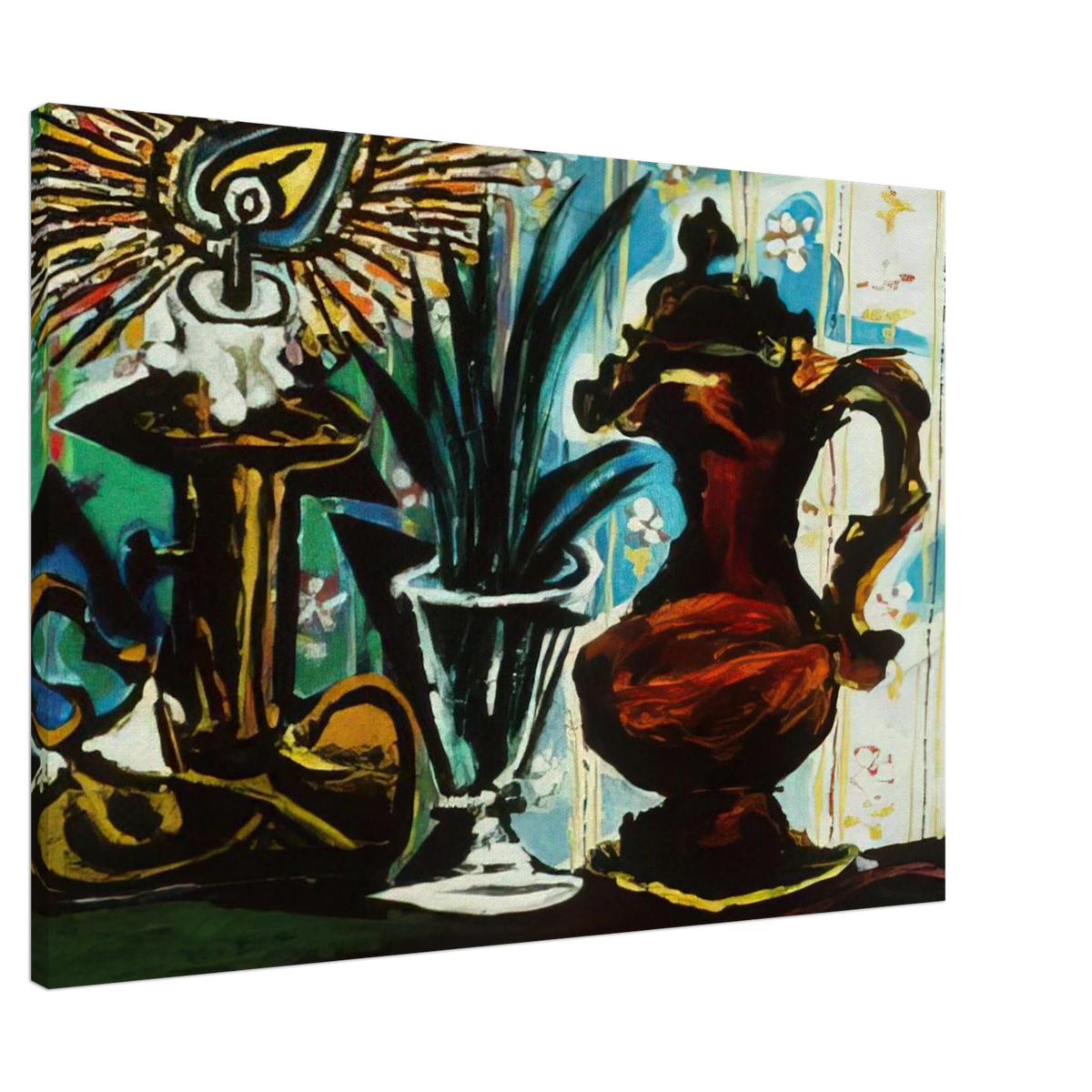 Still life with candle Canvas | Pablo Picasso Canvas | Pablo Picasso Shop