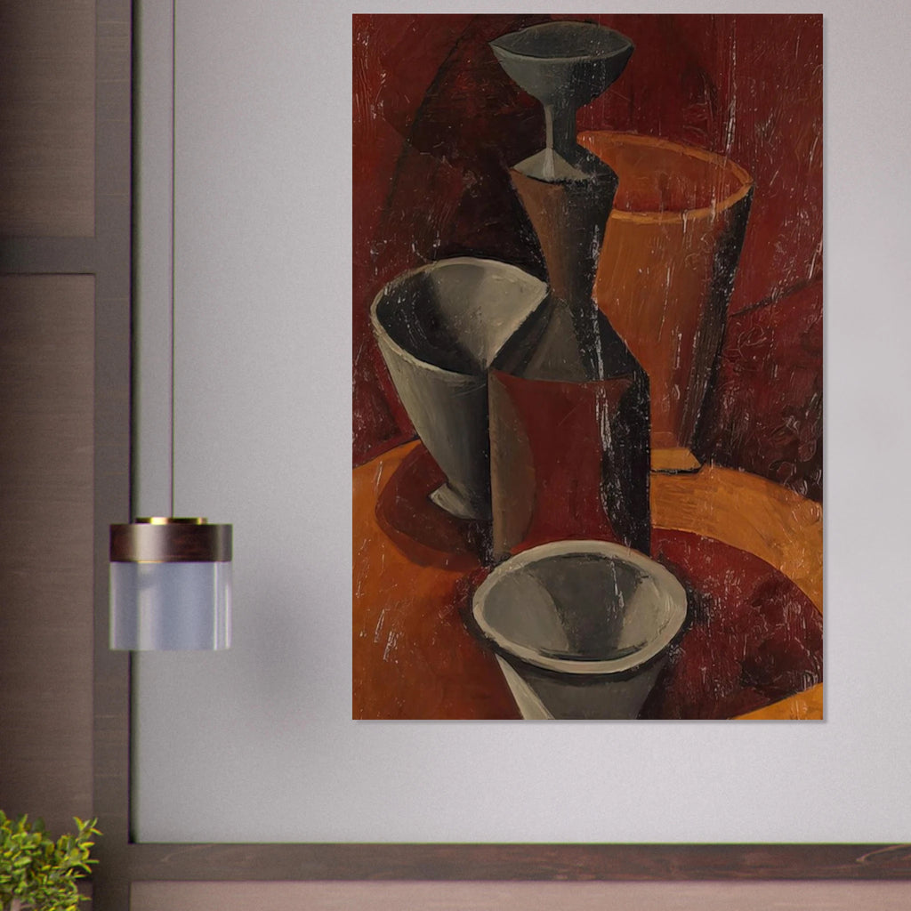 Pitcher and Bowls - 1908 Poster | Pablo Picasso Poster | Pablo Picasso Shop