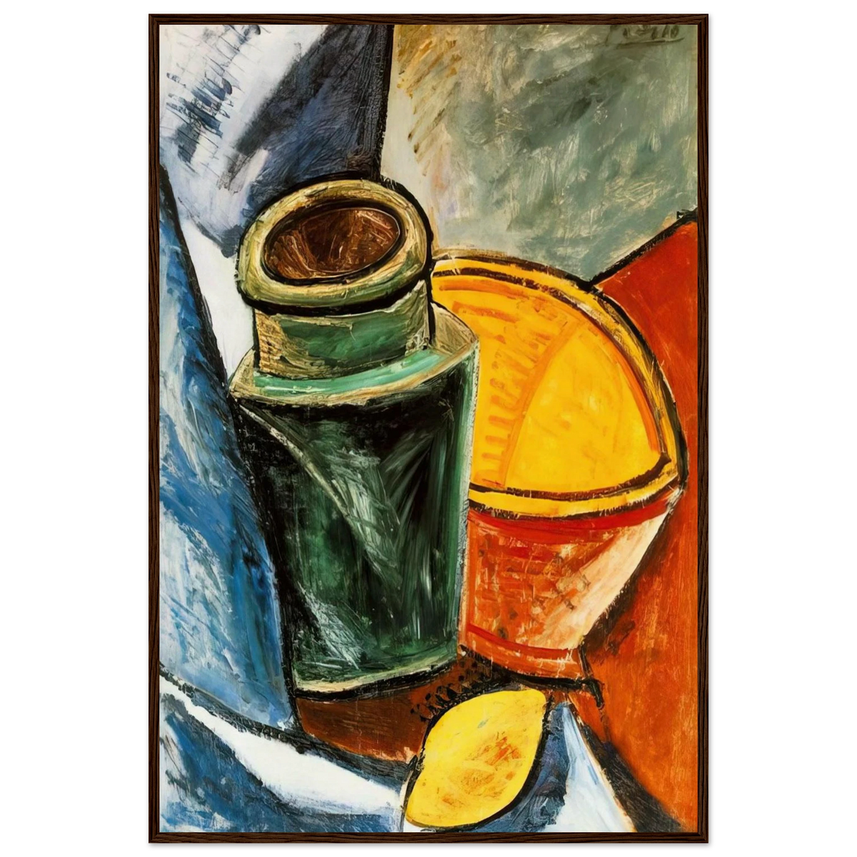 Still life with lemons Framed Poster | Pablo Picasso Framed Prints Wall Art | Pablo Picasso Shop