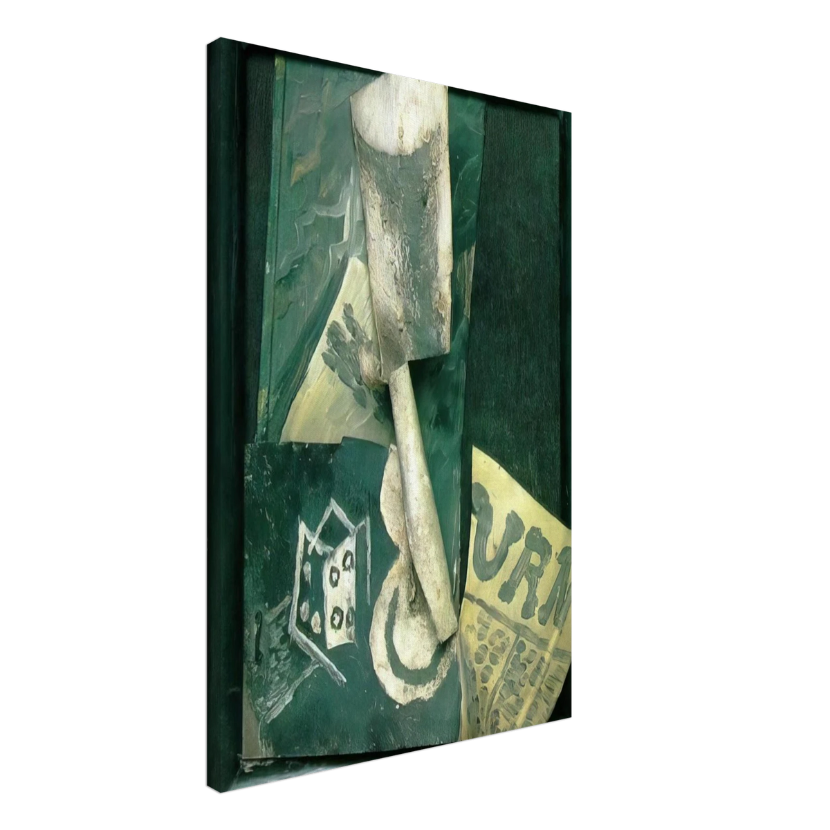 Glass and newspaper Canvas | Pablo Picasso Canvas | Pablo Picasso Shop