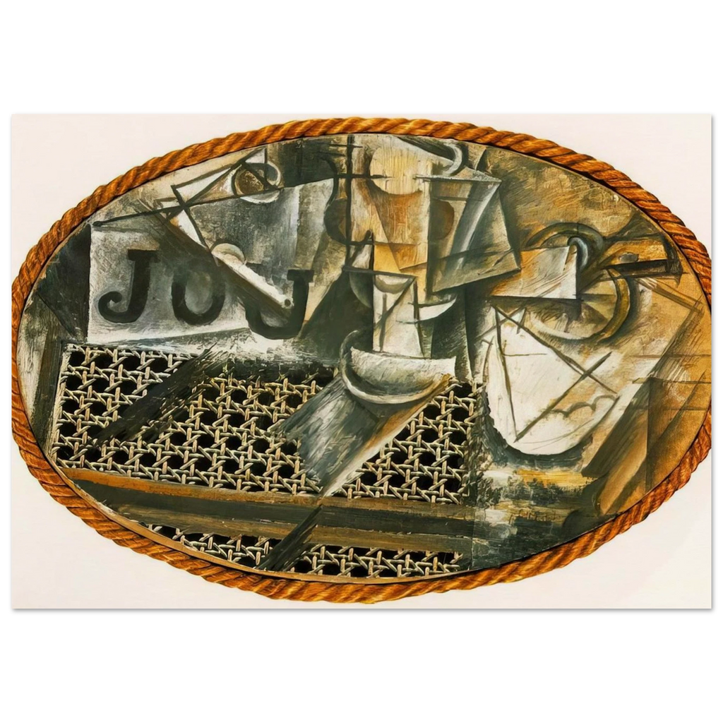 Still Life with Caned Chair Poster | Pablo Picasso Poster | Pablo Picasso Shop