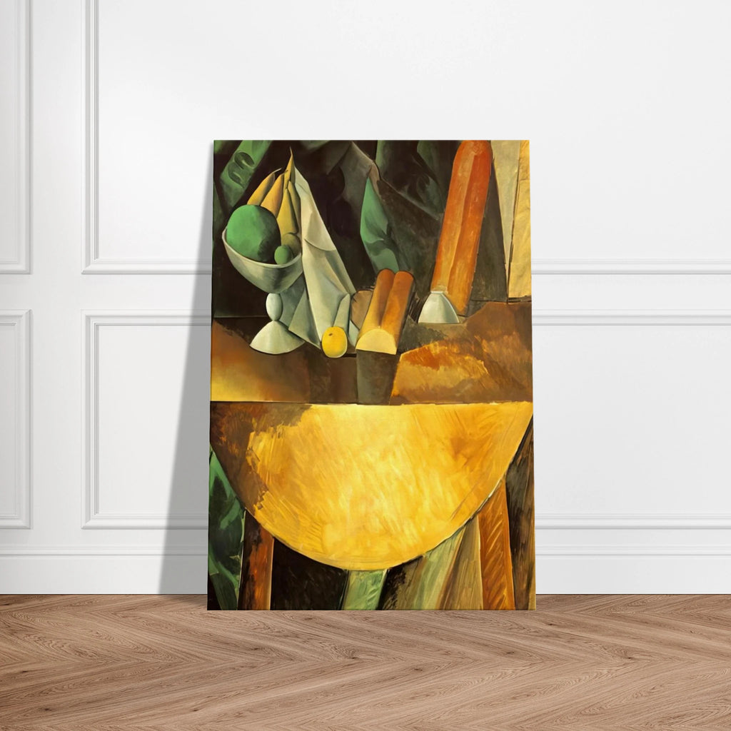 Bread and dish with fruits on the table Canvas | Pablo Picasso Canvas | Pablo Picasso Shop