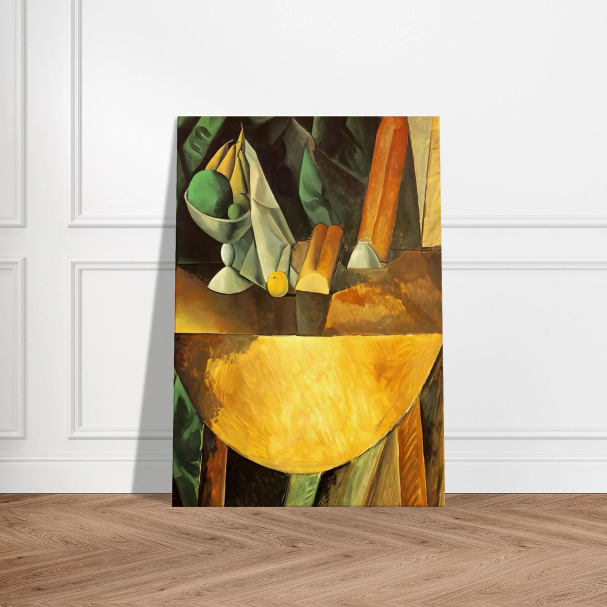 Bread and dish with fruits on the table Canvas | Pablo Picasso Canvas | Pablo Picasso Shop