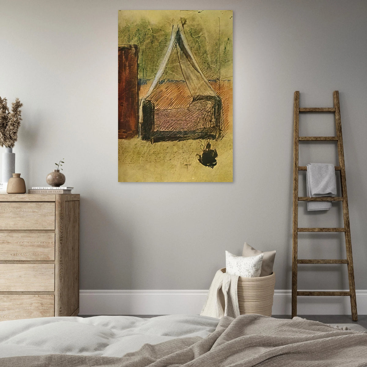 Bed with mosquito nets Poster | Pablo Picasso Poster | Pablo Picasso Shop