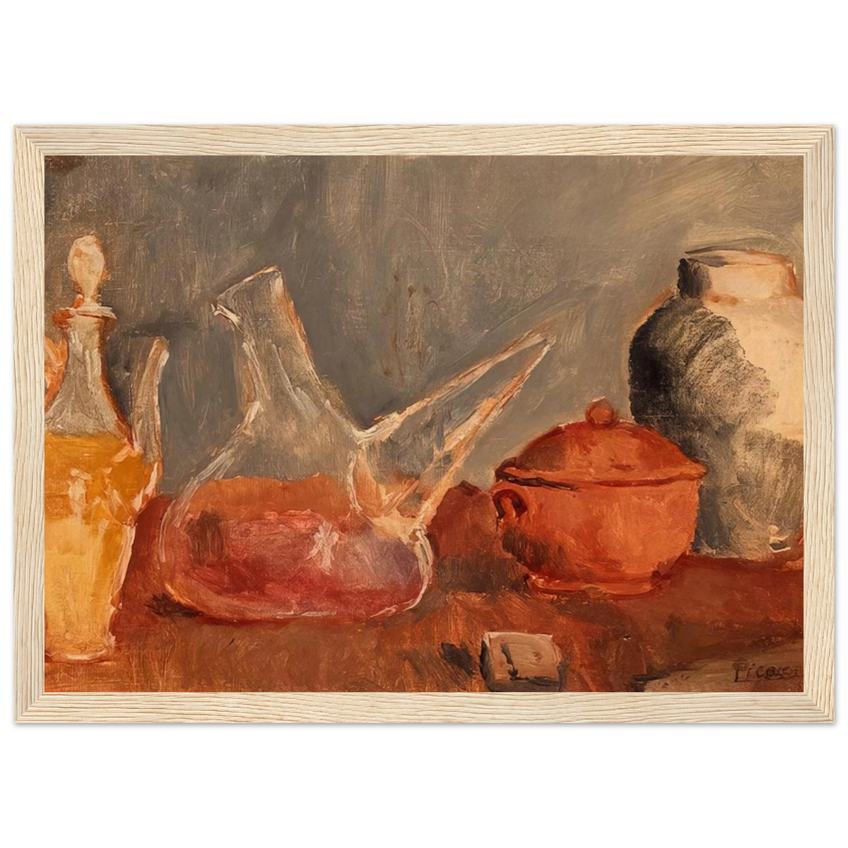 Still life with vases Framed Poster | Pablo Picasso Framed Prints Wall Art | Pablo Picasso Shop