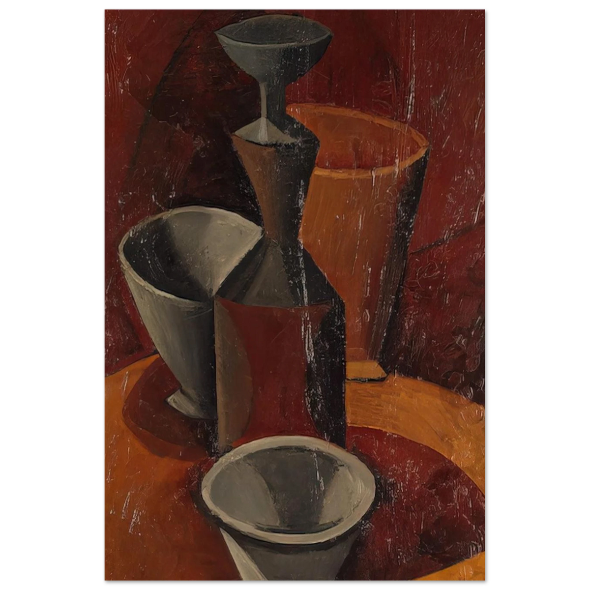 Pitcher and Bowls - 1908 Poster | Pablo Picasso Poster | Pablo Picasso Shop