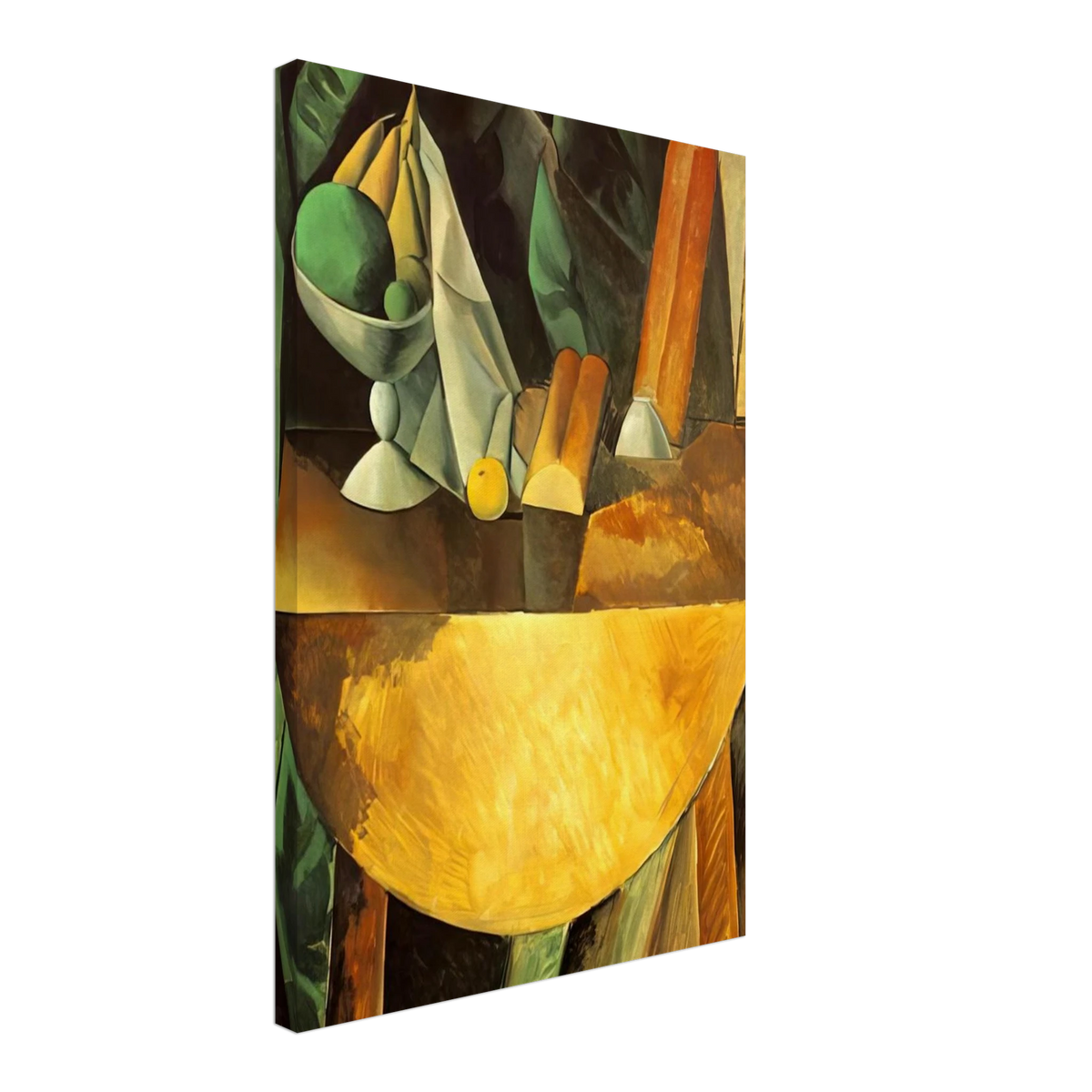 Bread and dish with fruits on the table Canvas | Pablo Picasso Canvas | Pablo Picasso Shop
