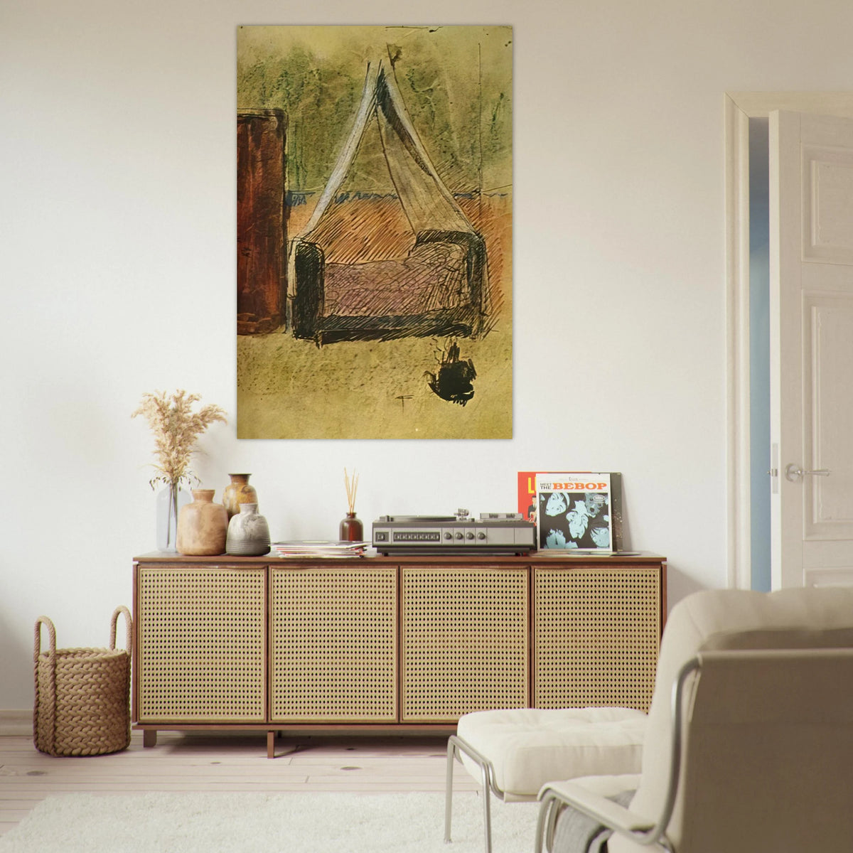 Bed with mosquito nets Poster | Pablo Picasso Poster | Pablo Picasso Shop