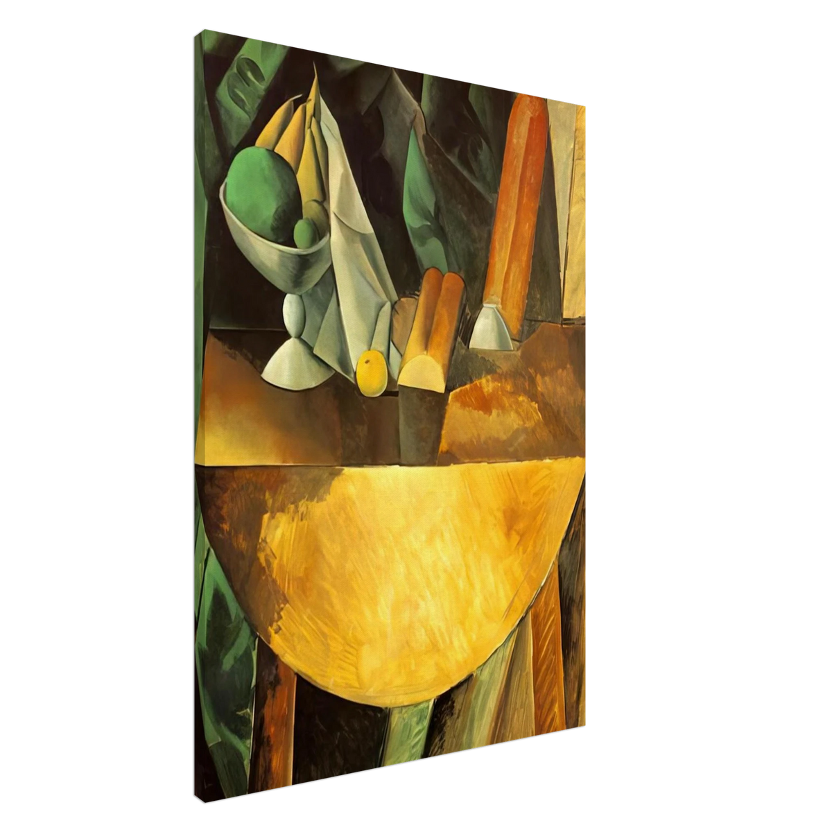 Bread and dish with fruits on the table Canvas | Pablo Picasso Canvas | Pablo Picasso Shop