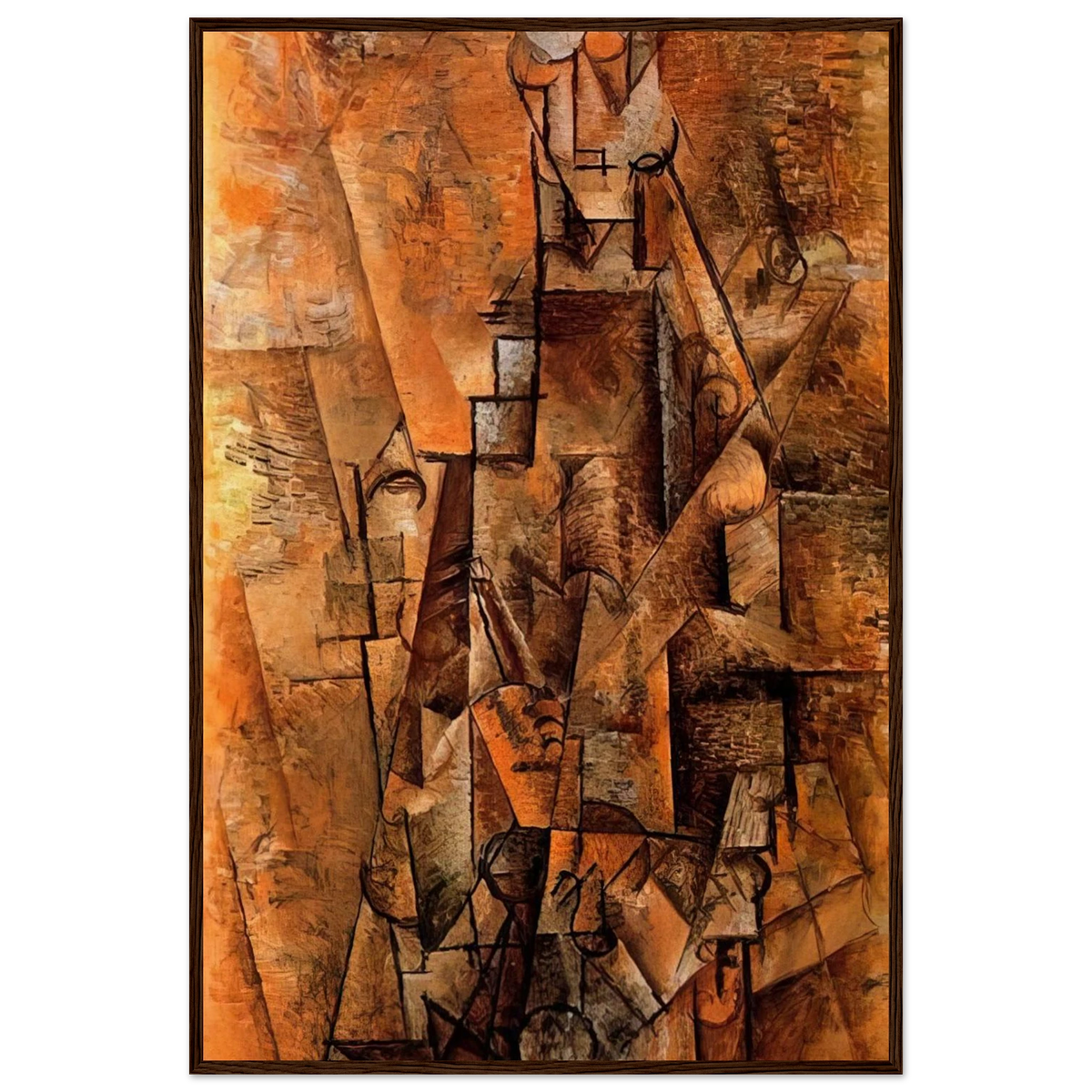 Clarinetist - 1911 Framed Poster | Pablo Picasso Framed Prints Wall Art | Pablo Picasso Shop