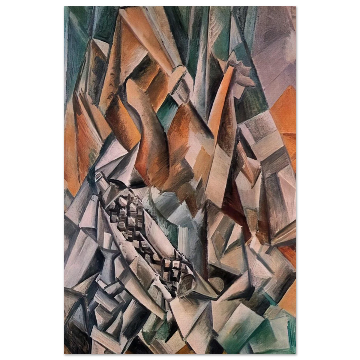 Still life with bottle of Anis del Mono - 1909 Poster | Pablo Picasso Poster | Pablo Picasso Shop