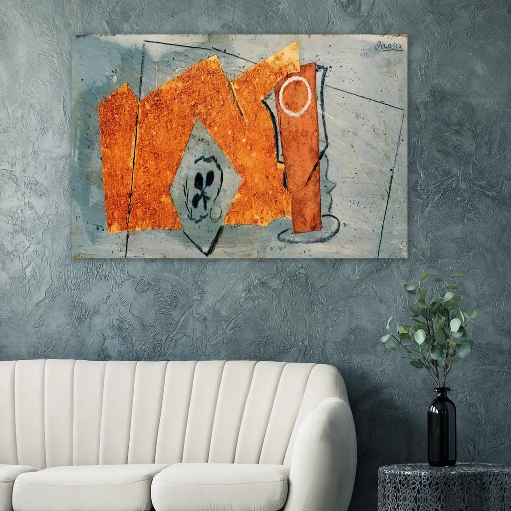 Playing Card and Glass - 1914 Poster | Pablo Picasso Poster | Pablo Picasso Shop