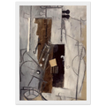 Clarinet and Violin - 1913 Framed Poster | Pablo Picasso Framed Prints Wall Art | Pablo Picasso Shop