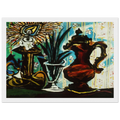 Still life with candle Framed Poster | Pablo Picasso Framed Prints Wall Art | Pablo Picasso Shop