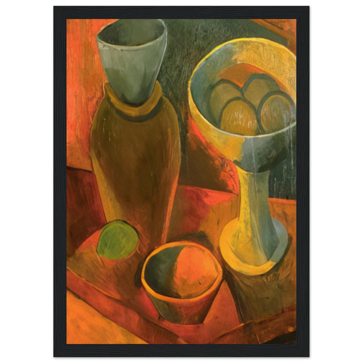 Jug and fruit dish Framed Poster | Pablo Picasso Framed Prints Wall Art | Pablo Picasso Shop