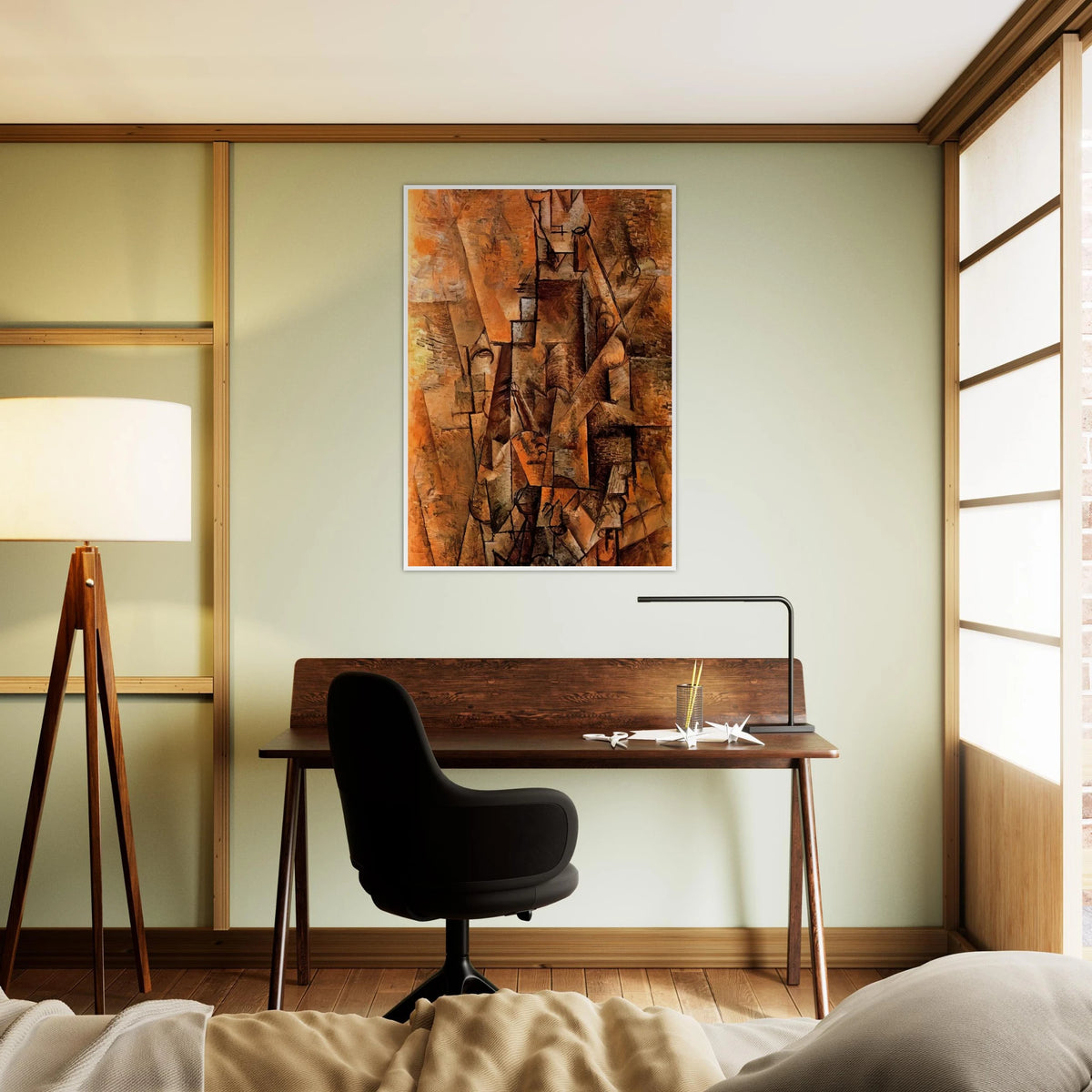 Clarinetist - 1911 Framed Poster | Pablo Picasso Framed Prints Wall Art | Pablo Picasso Shop