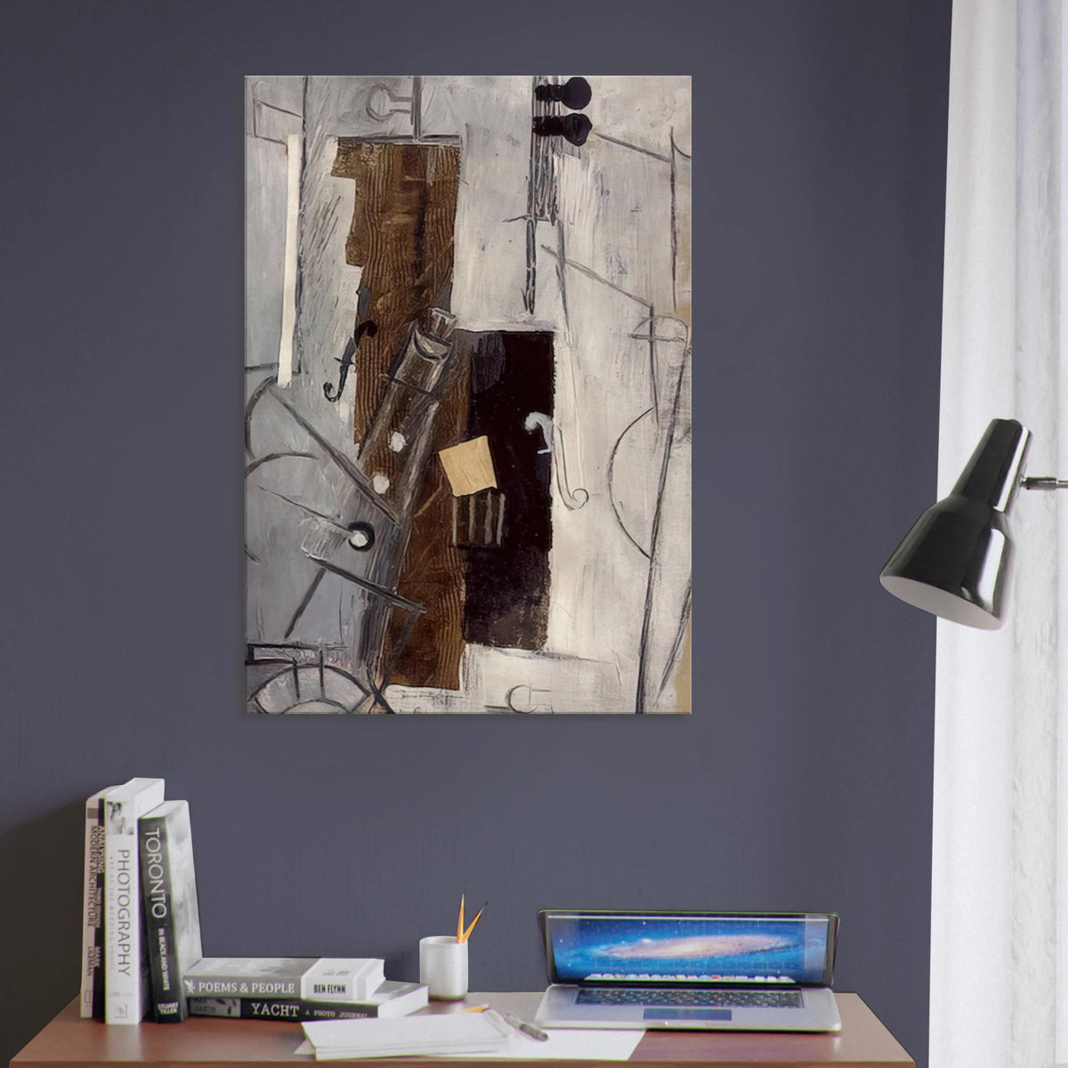 Clarinet and Violin - 1913 Canvas | Pablo Picasso Canvas | Pablo Picasso Shop