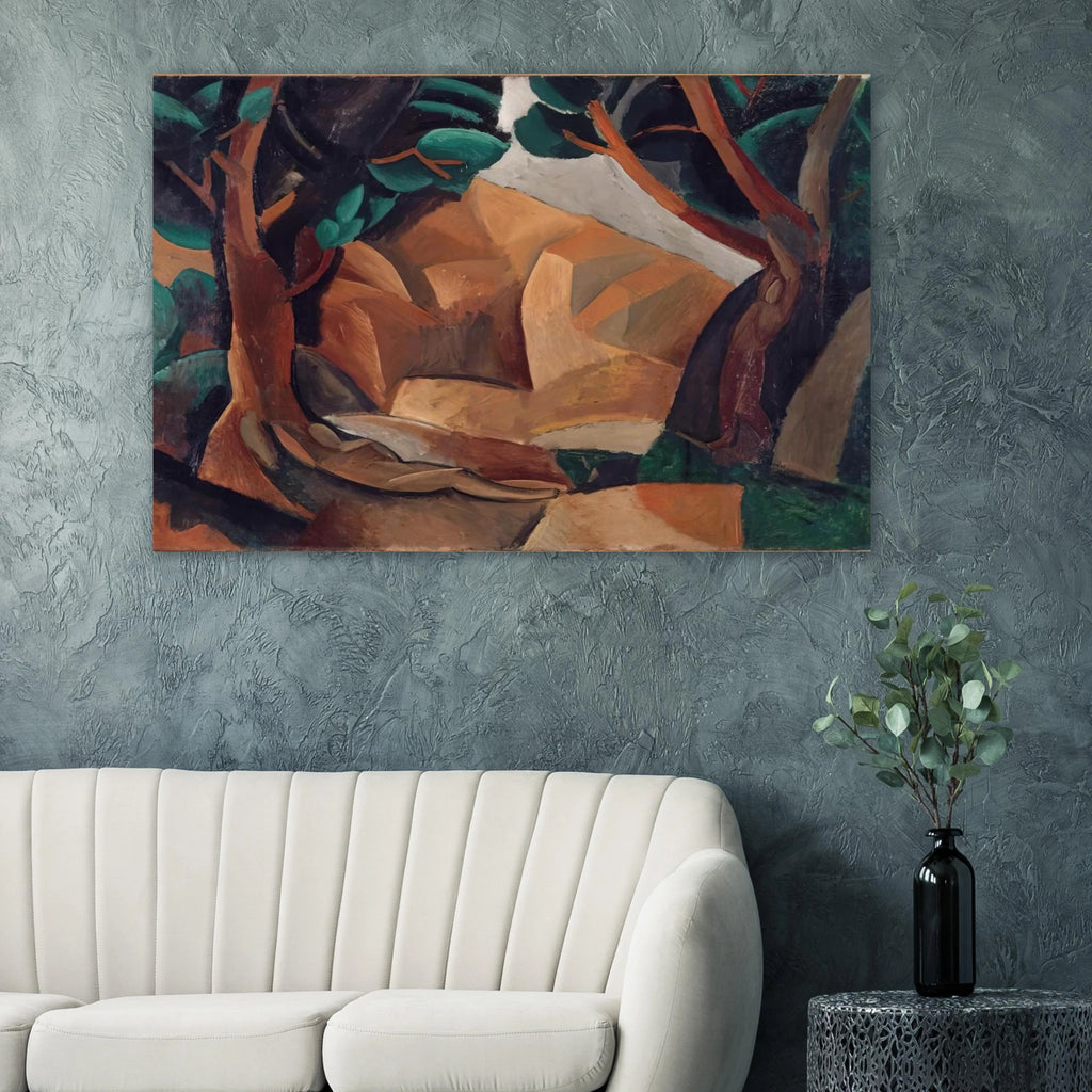 Paysage aux deux figures - 1908  France Poster | Pablo Picasso Poster | Pablo Picasso Shop