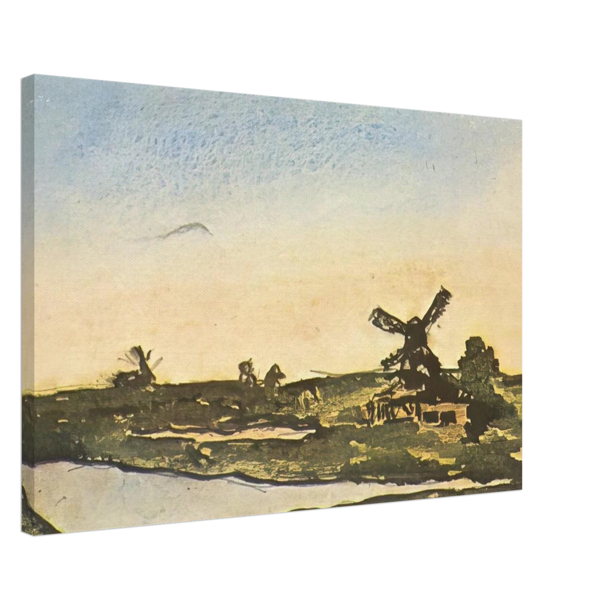 Dutch landscape with windmills Canvas | Pablo Picasso Canvas | Pablo Picasso Shop