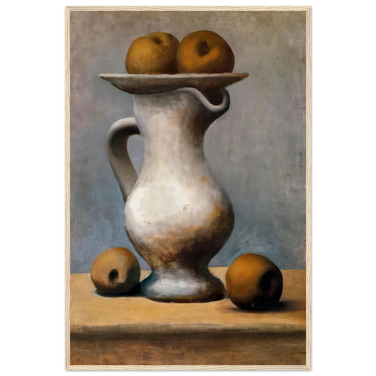 Still life with pitcher and apples Framed Poster | Pablo Picasso Framed Prints Wall Art | Pablo Picasso Shop
