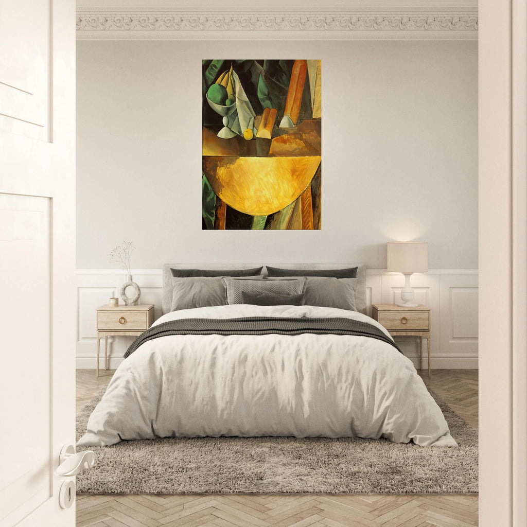 Bread and dish with fruits on the table Canvas | Pablo Picasso Canvas | Pablo Picasso Shop