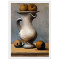 Still life with pitcher and apples Framed Poster | Pablo Picasso Framed Prints Wall Art | Pablo Picasso Shop