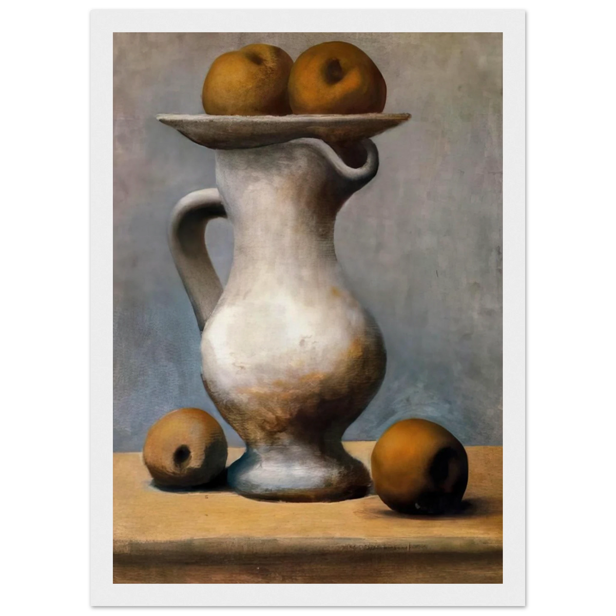 Still life with pitcher and apples Framed Poster | Pablo Picasso Framed Prints Wall Art | Pablo Picasso Shop