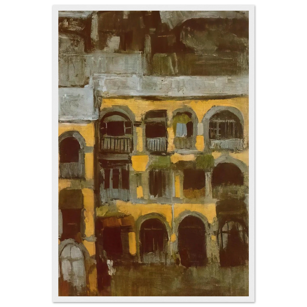 A blue house Framed Poster | Pablo Picasso Framed Prints Wall Art | Pablo Picasso Shop