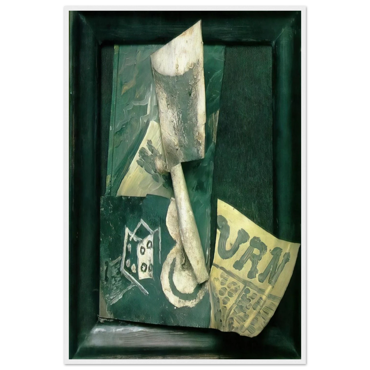 Glass and newspaper Framed Poster | Pablo Picasso Framed Prints Wall Art | Pablo Picasso Shop
