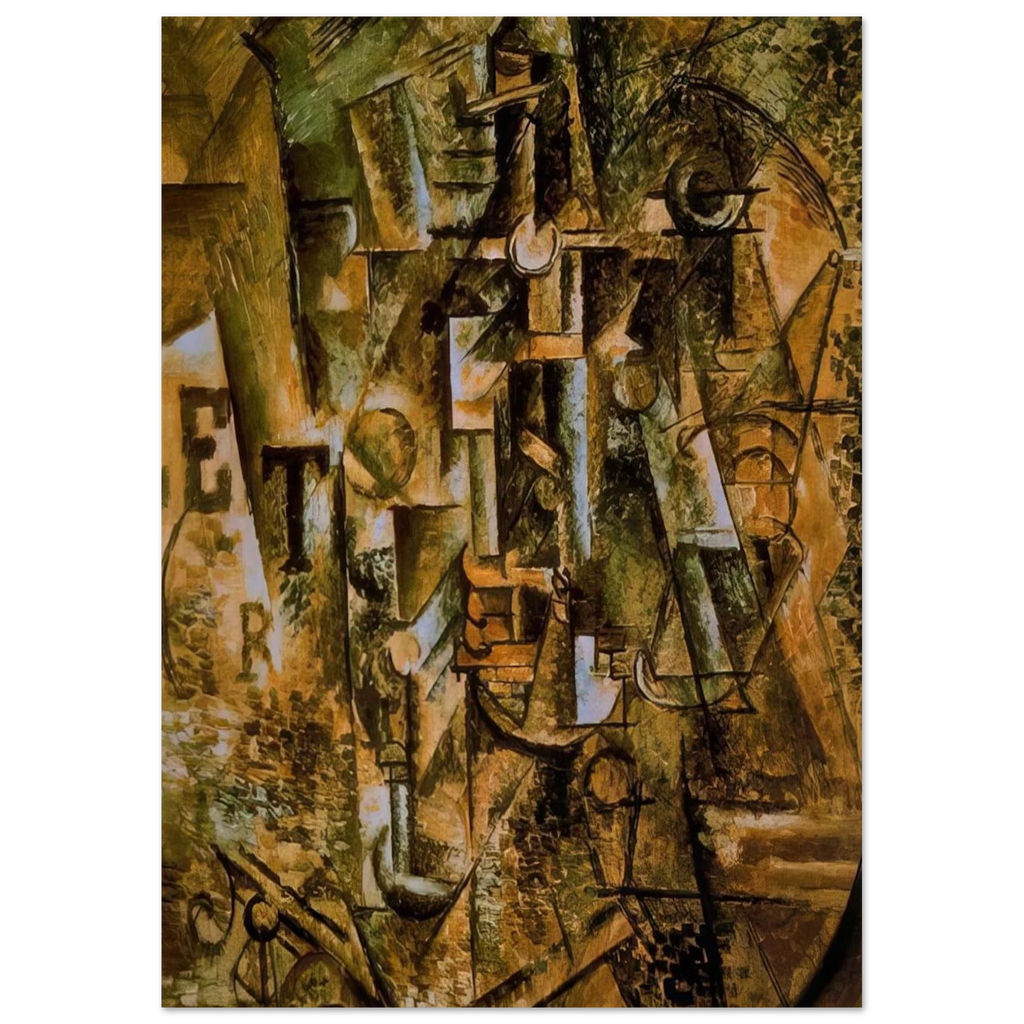 Still life with bottle of rum - 1911 Poster | Pablo Picasso Poster | Pablo Picasso Shop