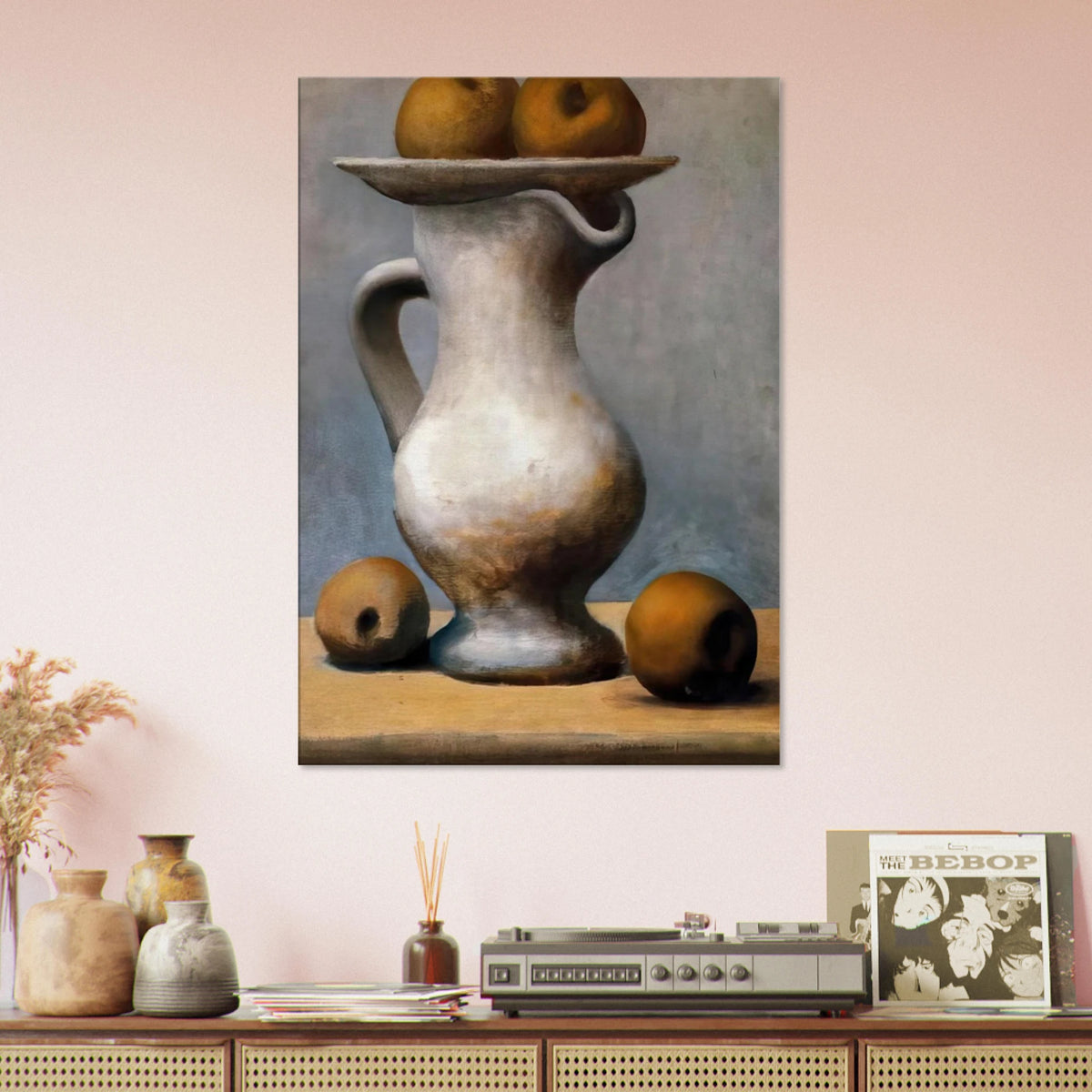 Still life with pitcher and apples Canvas | Pablo Picasso Canvas | Pablo Picasso Shop