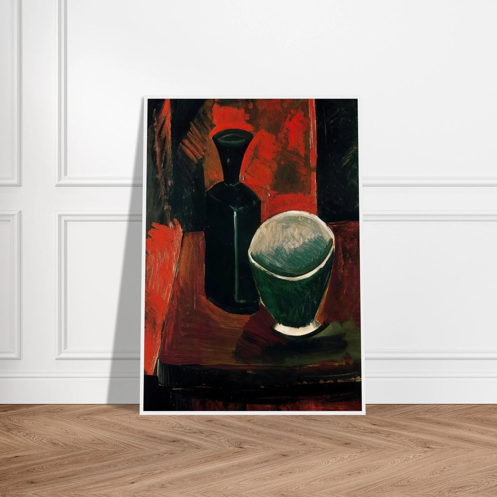 Green Pan and Black Bottle - 1908 Framed Poster | Pablo Picasso Framed Prints Wall Art | Pablo Picasso Shop